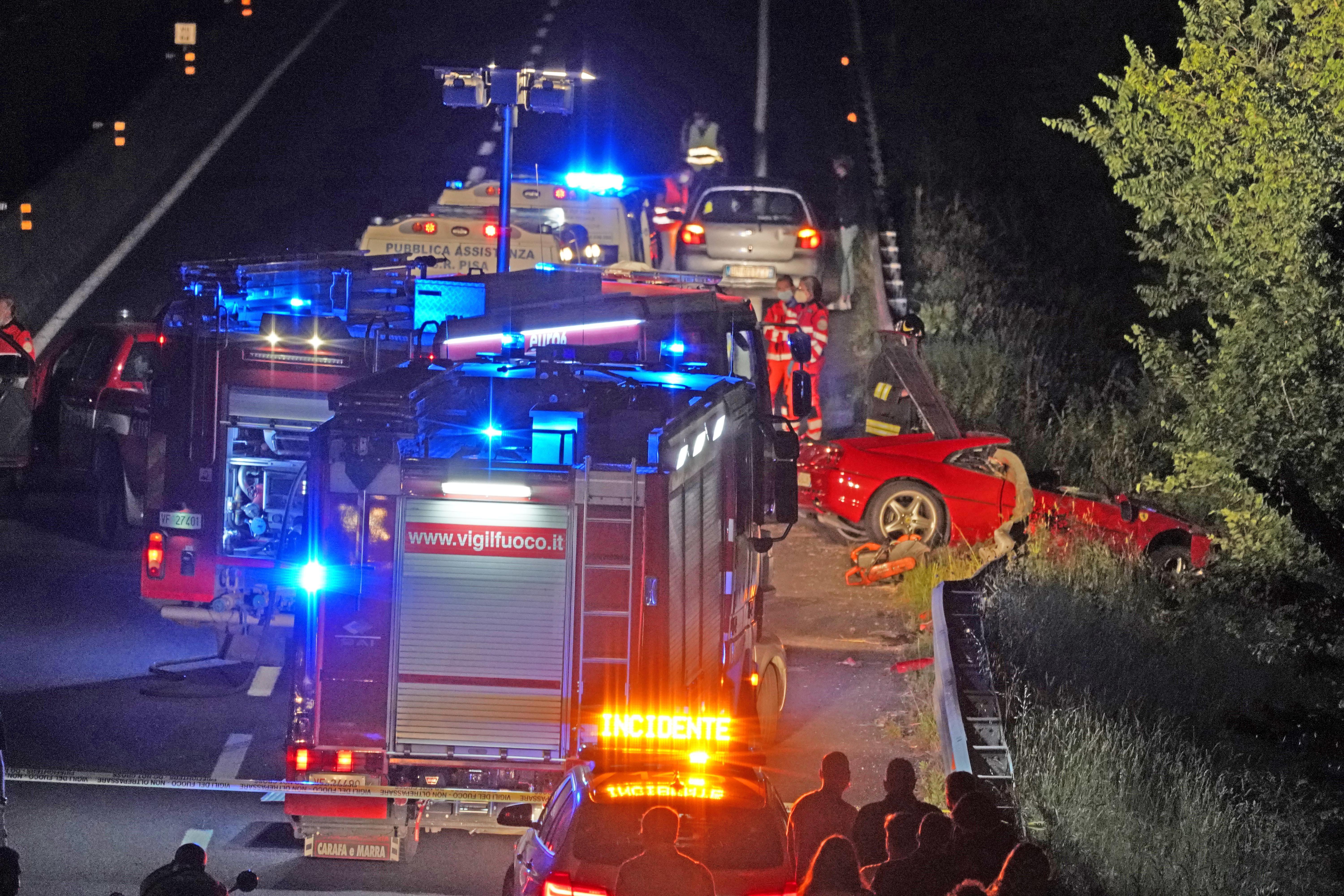 L'incidente costato la vita a Giulio Braghieri