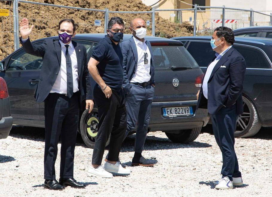 Gattuso visita le strutture Poi vertice sul mercato viola