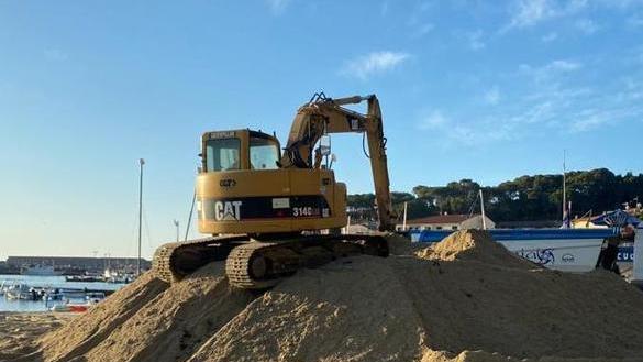 Lavori in corso nelle spiagge