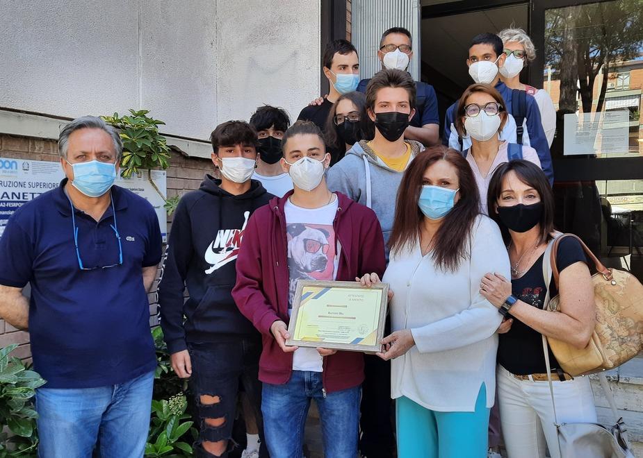 Un attestato per Blu Burroni 