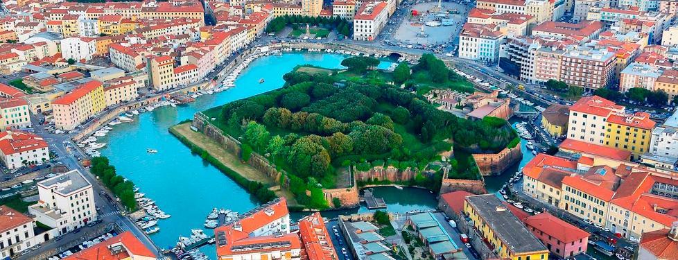 Una veduta dall'alto della Fortezza Nuova