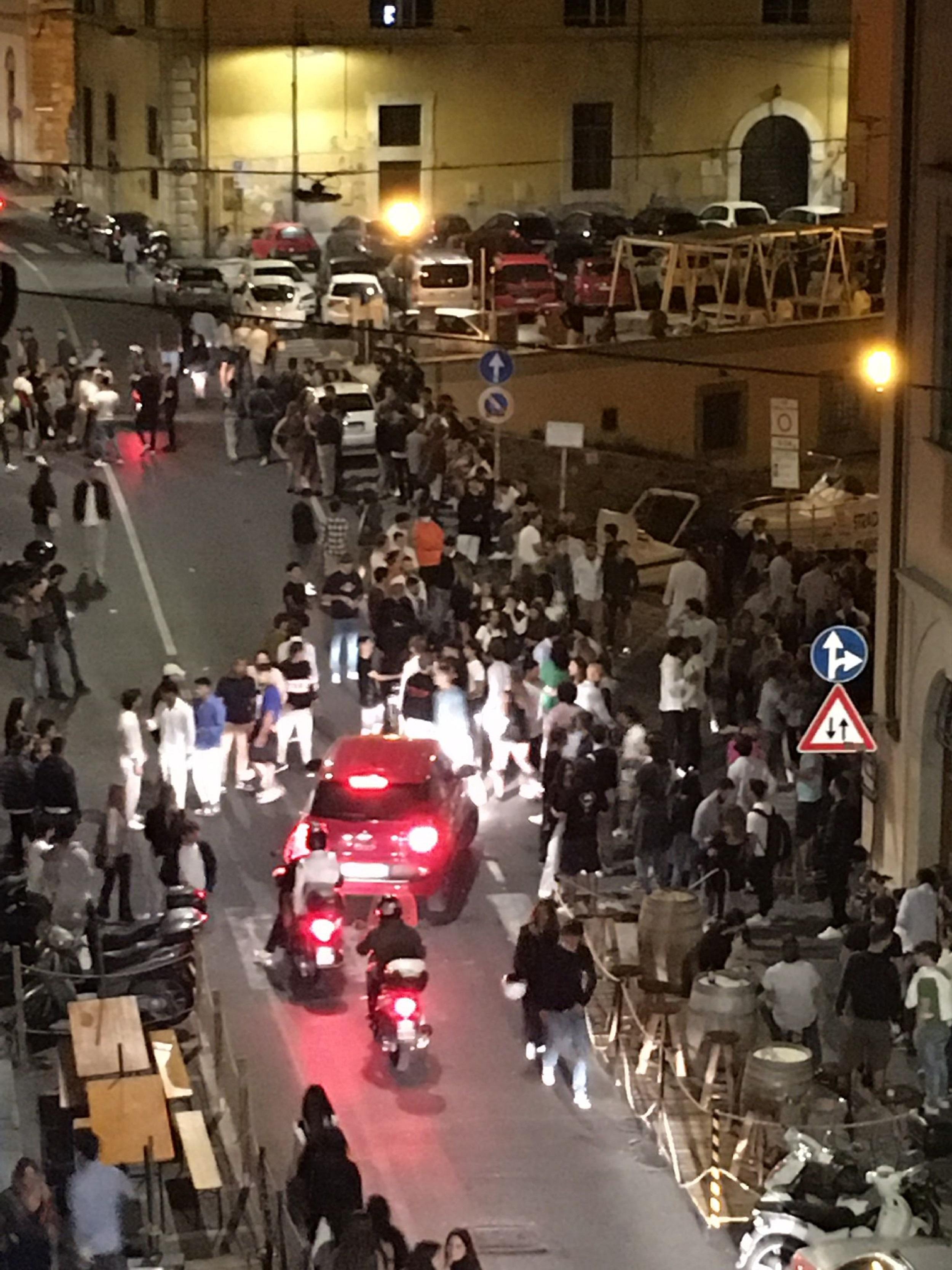 Le immagini all'una di notte in Venezia