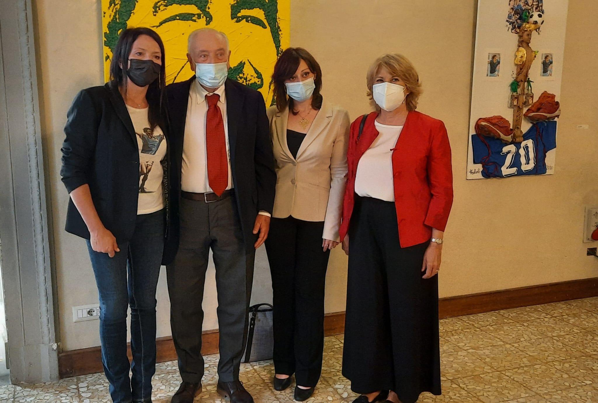 Da sinistra Federica Cappelletti, Carlo Palli, Laura Monaldi e Beatrice Magnolfi