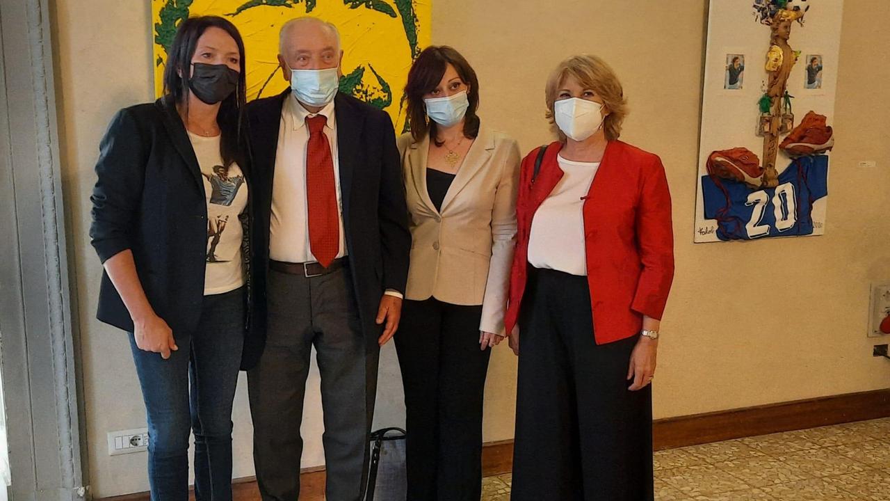 Da sinistra Federica Cappelletti, Carlo Palli, Laura Monaldi e Beatrice Magnolfi