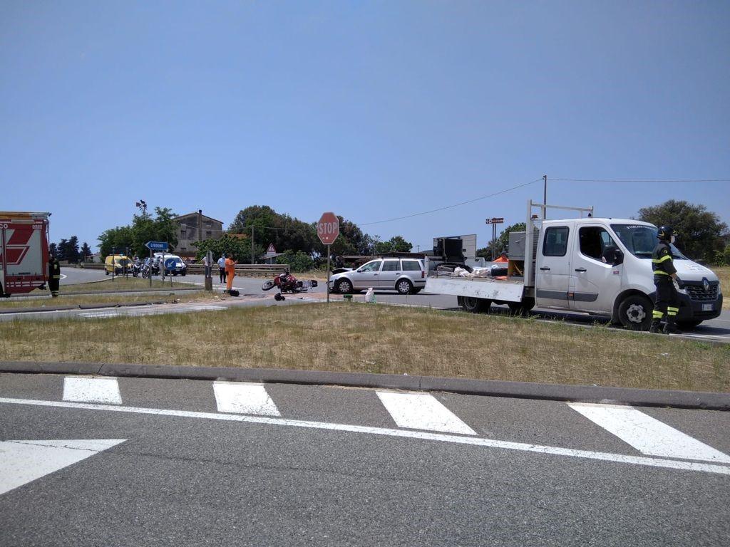 L'incidente (foto Giorgio)