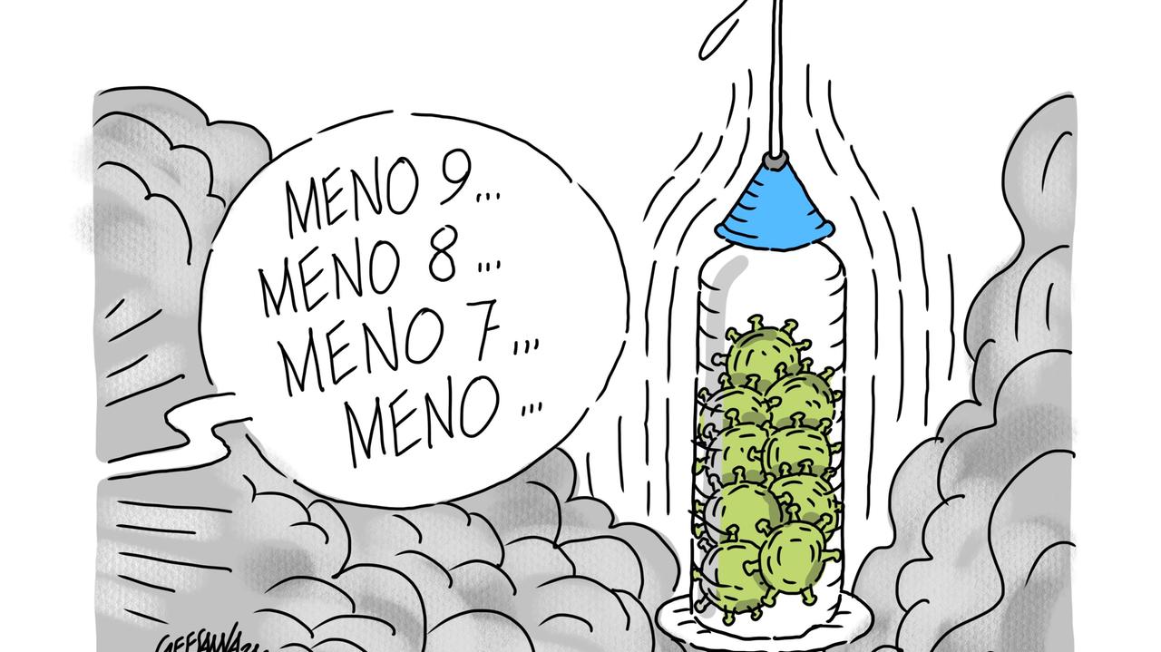 La vignetta di Gef - Covid, crollano i contagi in Sardegna