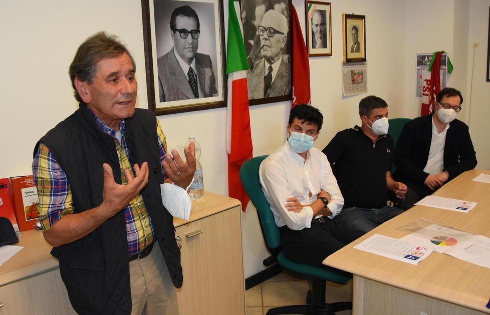 Valerio Pizzuti, candidato della coalizione Italia Viva, Psi e Azione (foto Agenzia Bf)