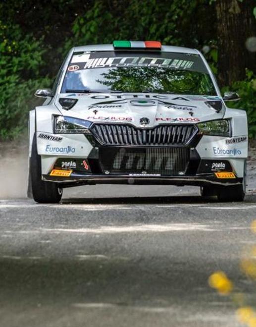 Pierotti pilota della Skoda si piazza al secondo posto sulle strade di Pistoia 