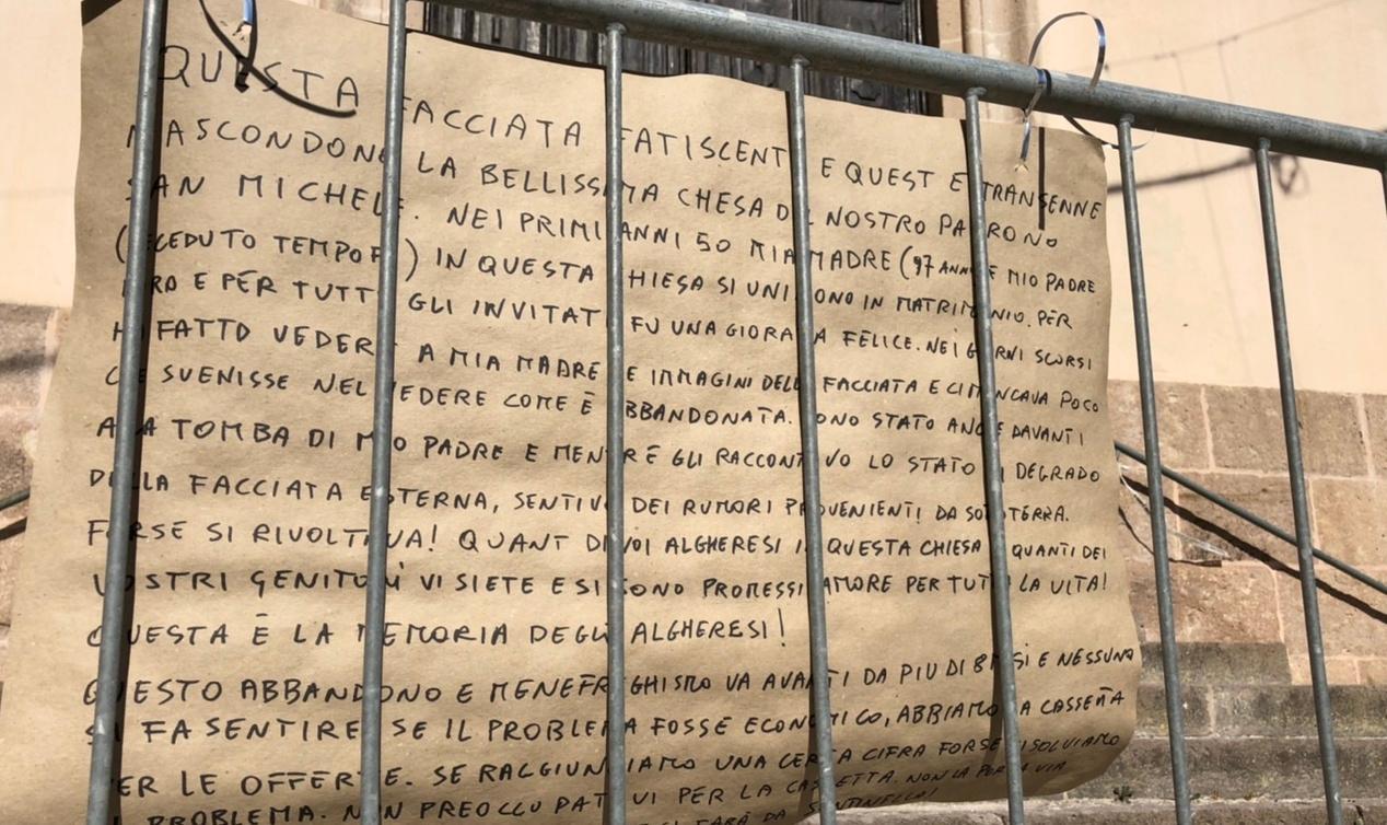 Appello anonimo a San Michele: «Salviamo questa chiesa»