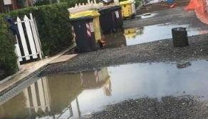La Terrazza della Repubblica sott’acqua alla prima pioggia 