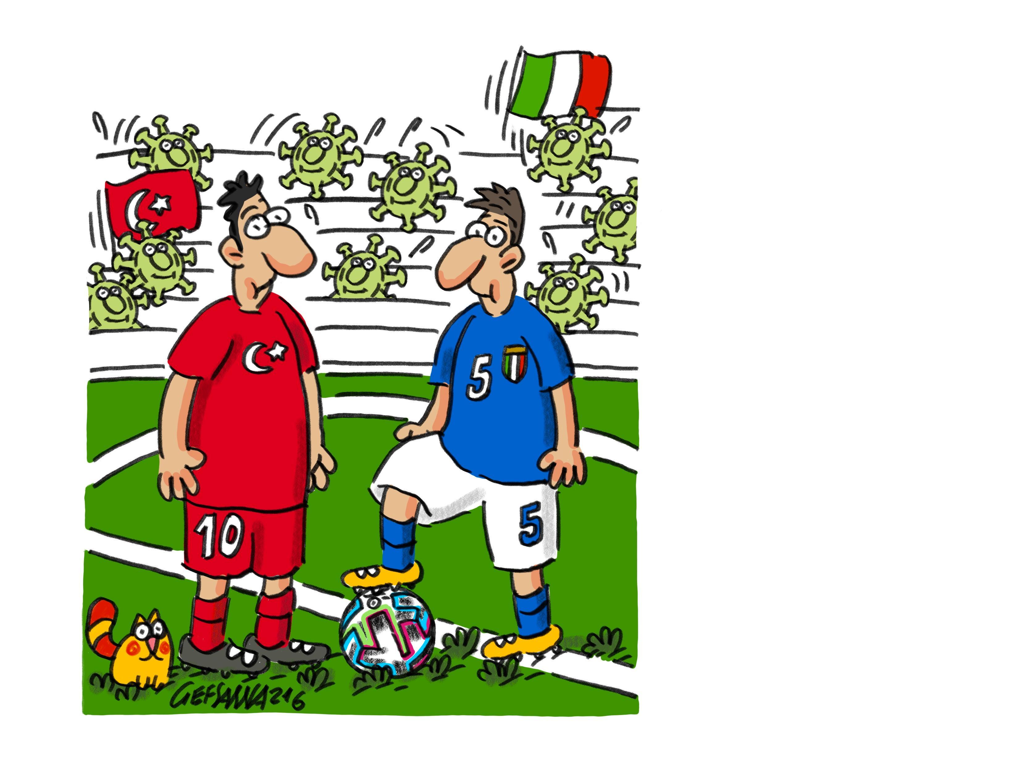 La vignetta di Gef: tutto pronto per gli Europei di calcio