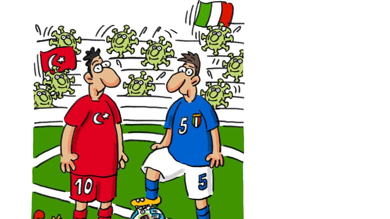 La vignetta di Gef: tutto pronto per gli Europei di calcio