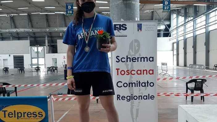 Argento nella spada femminile per la giovane Isabella Panzera