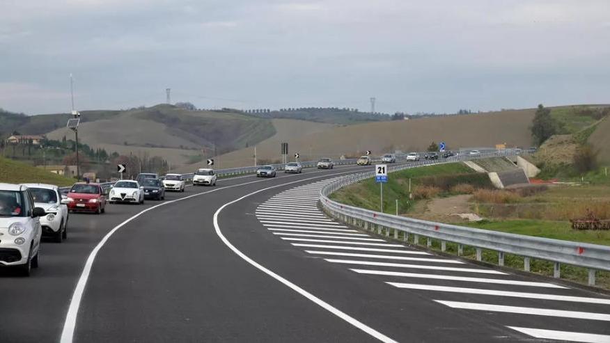 Un tratto della strada 429