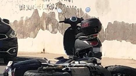 Finisce a terra con lo scooter Soccorso da Pegaso