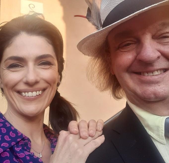 Valle e Pasotti recitano a Ferrara Così il centro storico diventa set 