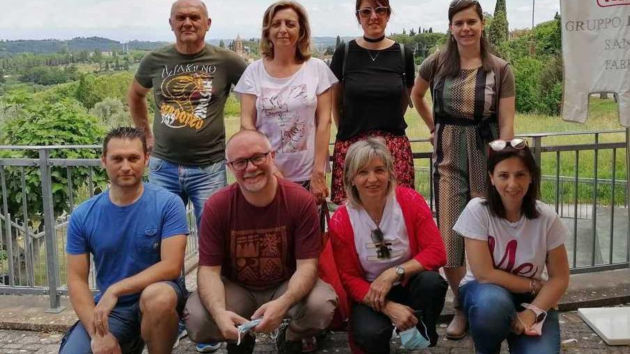 Alcuni volontari del Gruppo Fratres di Fabbrica di Peccioli