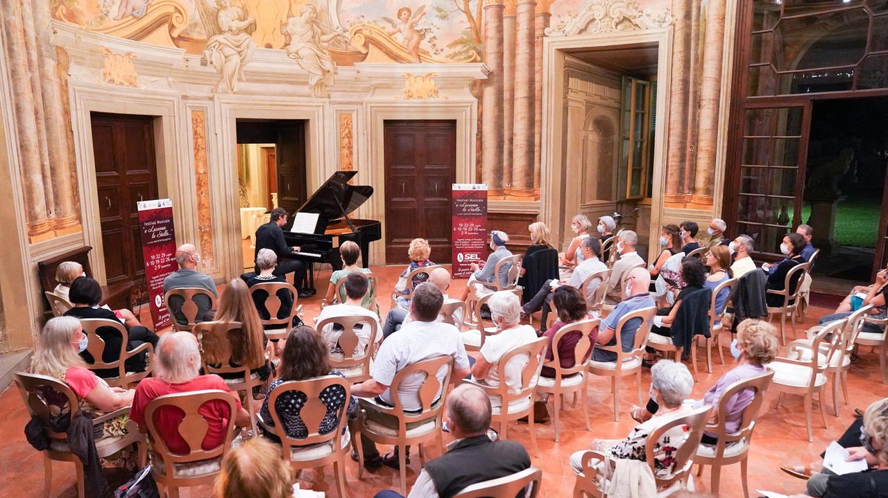 La sala concerti di Villa Rospigliosi di Lamporecchio