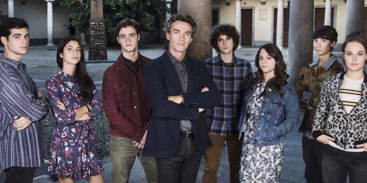 I protagonisti di “La compagnia del cigno”; Rosario, cioè Francesco Tozzi è il secondo da destra