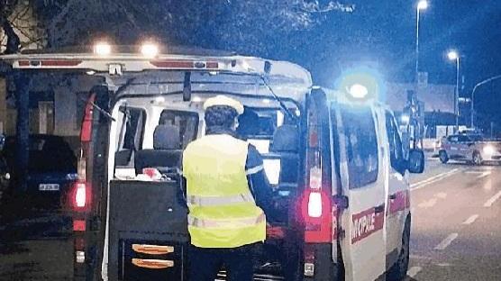 I rilievi della municipale in via della Cava (foto Michele Falorni)
