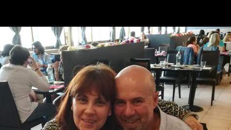 Roberta Barrile insieme al marito Stefano Guidi
