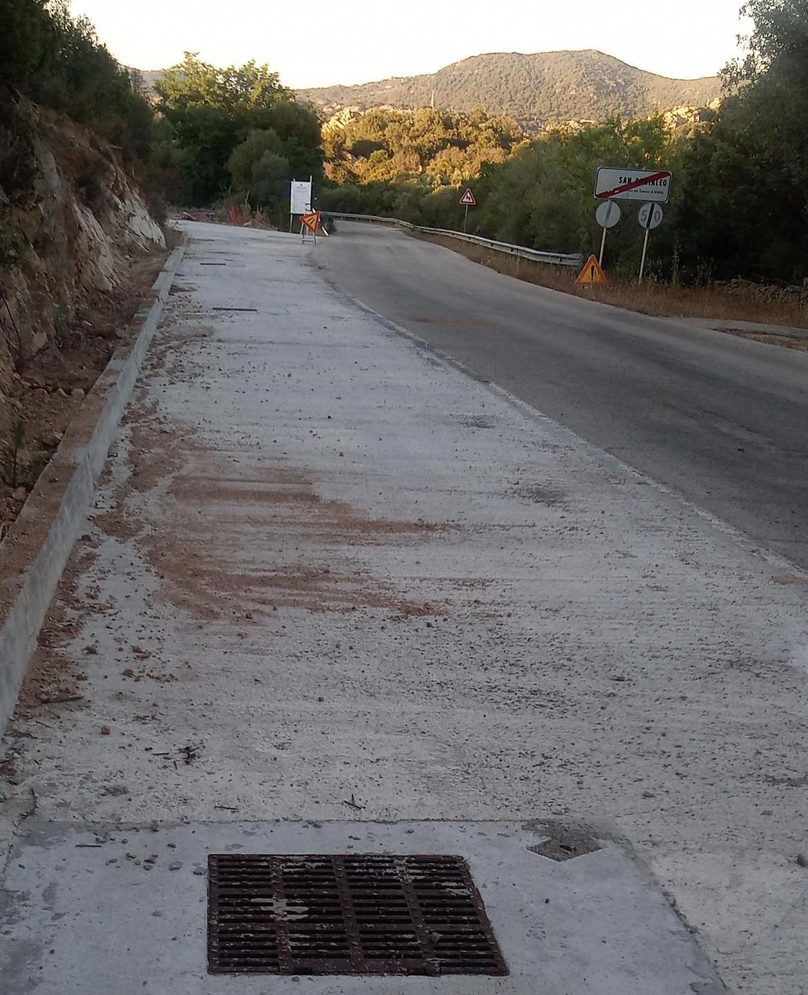 Cantiere infinito, ancora chiusa la strada per San Pantaleo 