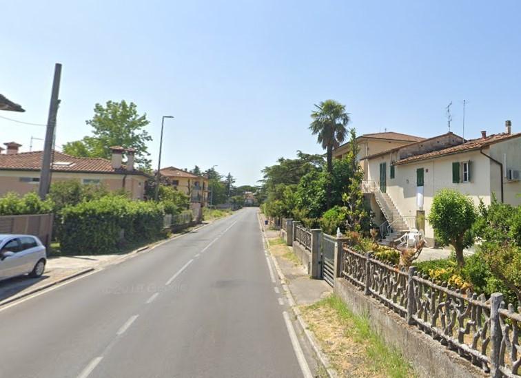 Un tratto di via dei Tavi a Castelfranco di Sotto