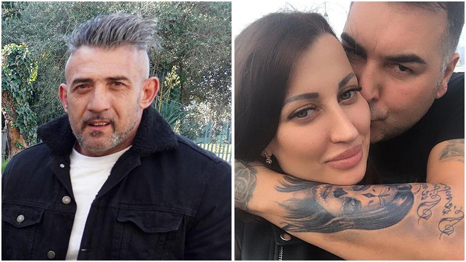 Francesco Lupino, il tatuatore reo confesso dell’omicidio e a destra la vittima Khrystyna Novak con il fidanzato Airam Gonzalez
