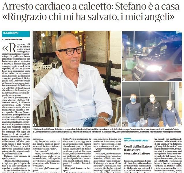 «Quando a calcetto in Coteto quel cuore tornò a battere»