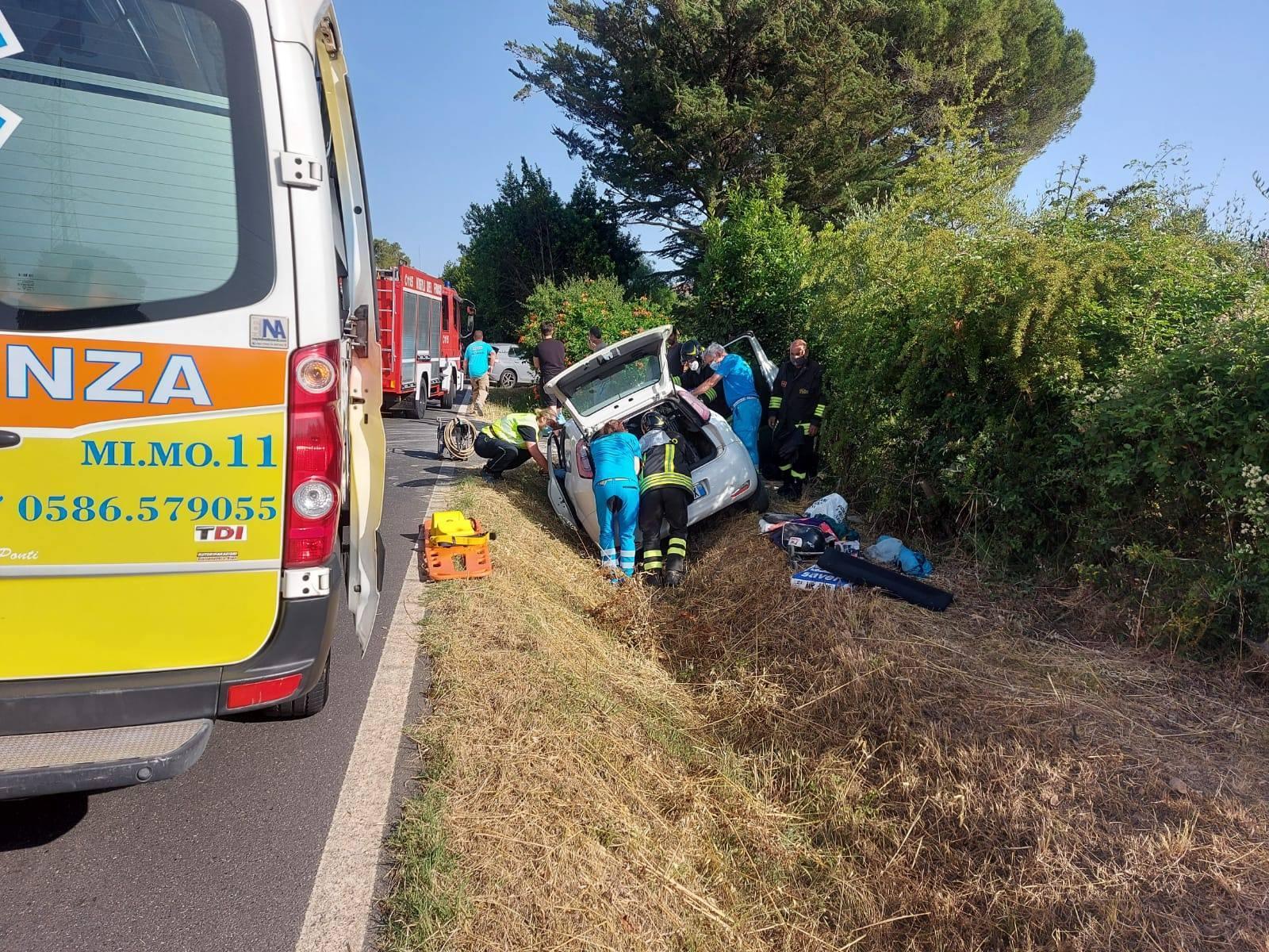 L'incidente in via della Valle Benedetta