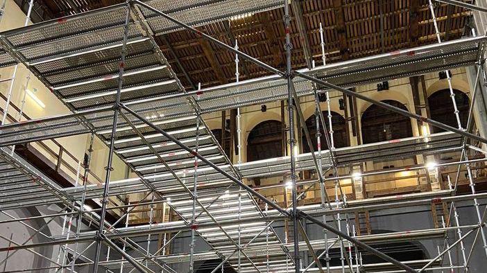 Partiti i lavori alla graticcia del Teatro Comunale