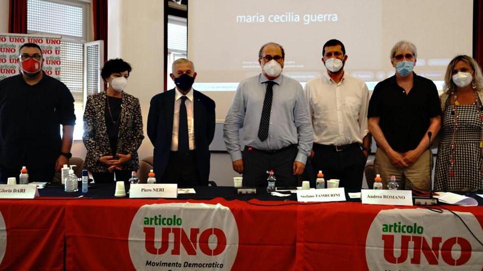Da sinistra: Zannotti, Dari, Neri, Tamburini, Romano, Guerrieri, Bonciani
