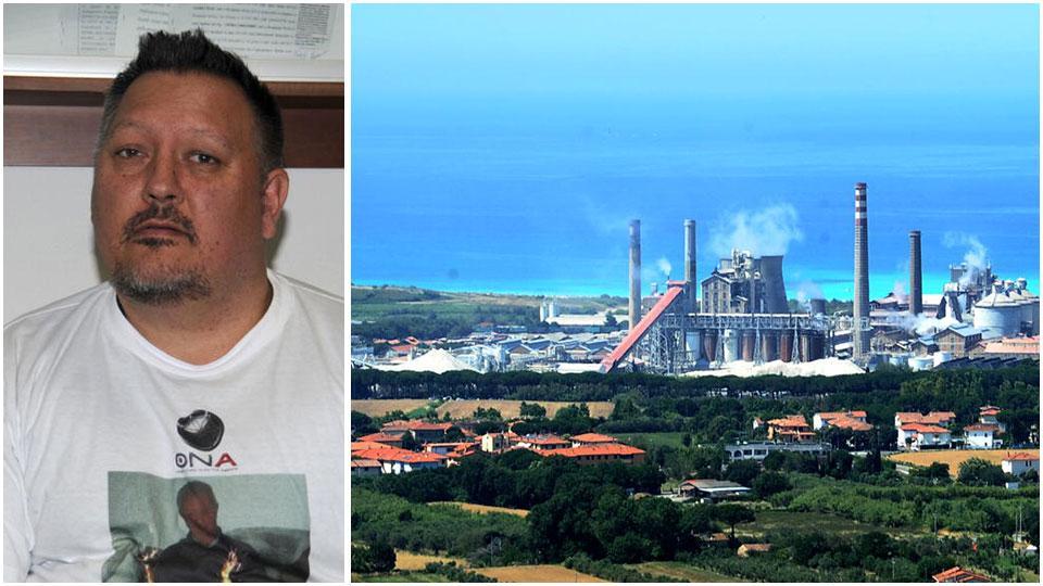 Massimiliano Posarelli e lo stabilimento Solvay visto dall’entroterra