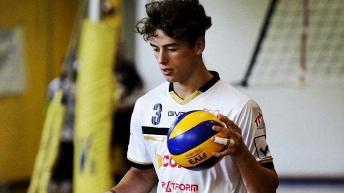Tim Held con la maglia del Volley Tricolore