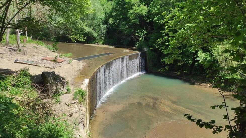 Le Cascate Londini sul fiume Lente, sotto Pitigliano