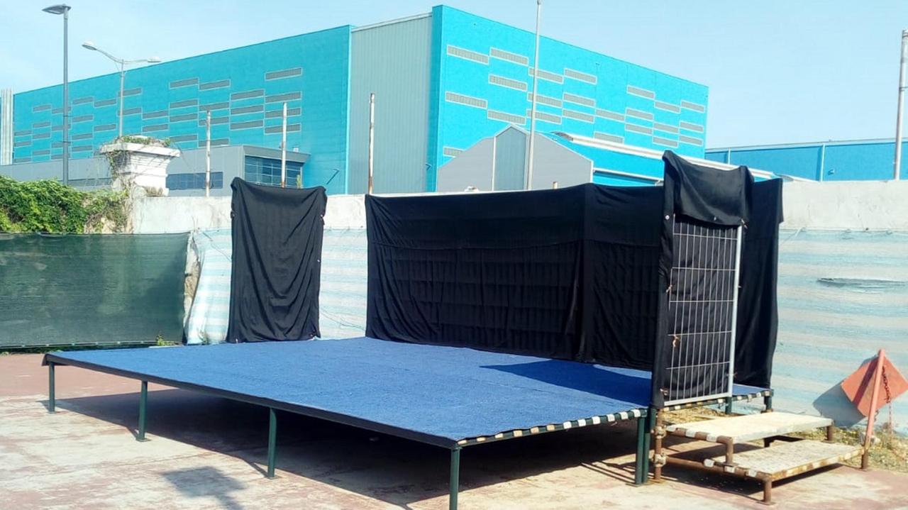 Il palco del circolo Arena Astra