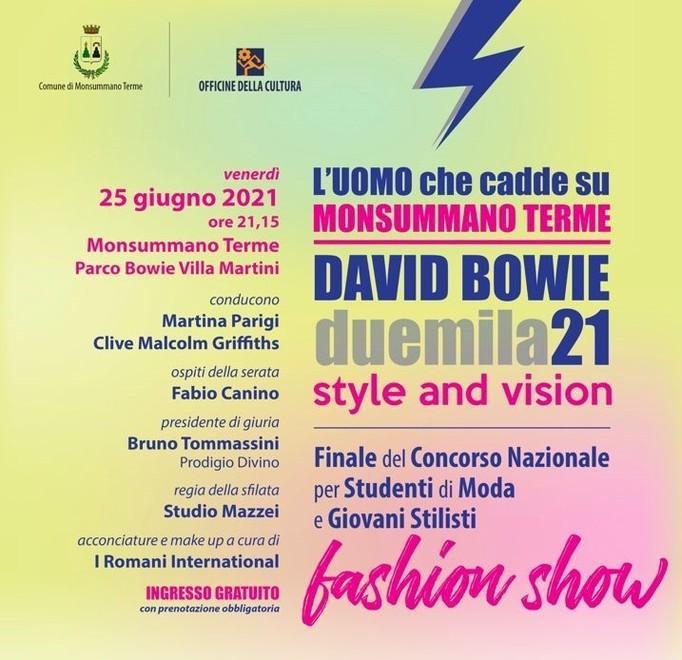 “Style & Vision”, gara fashion nel parco dedicato a Bowie 