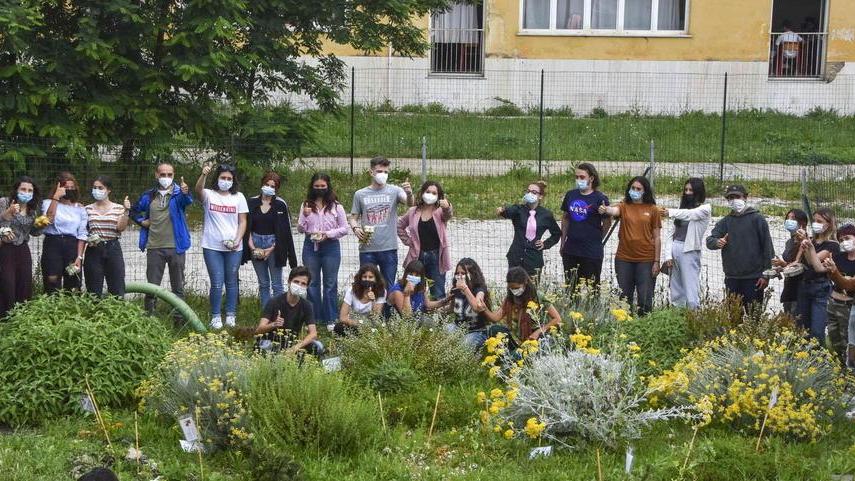 Pala, semi, zappe. All’istituto Colombo di Livorno ecco gli studenti-contadini