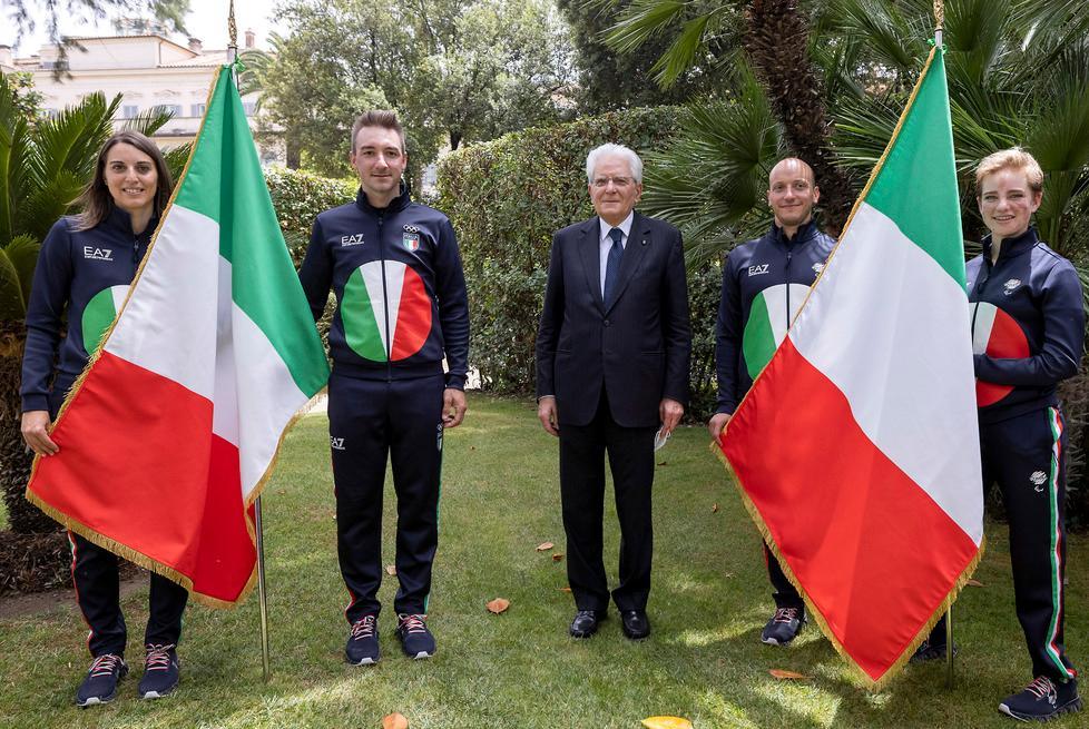 Azzurri verso Tokyo Mattarella primo tifoso «Vi seguirò con affetto Lo sport è crescita» 