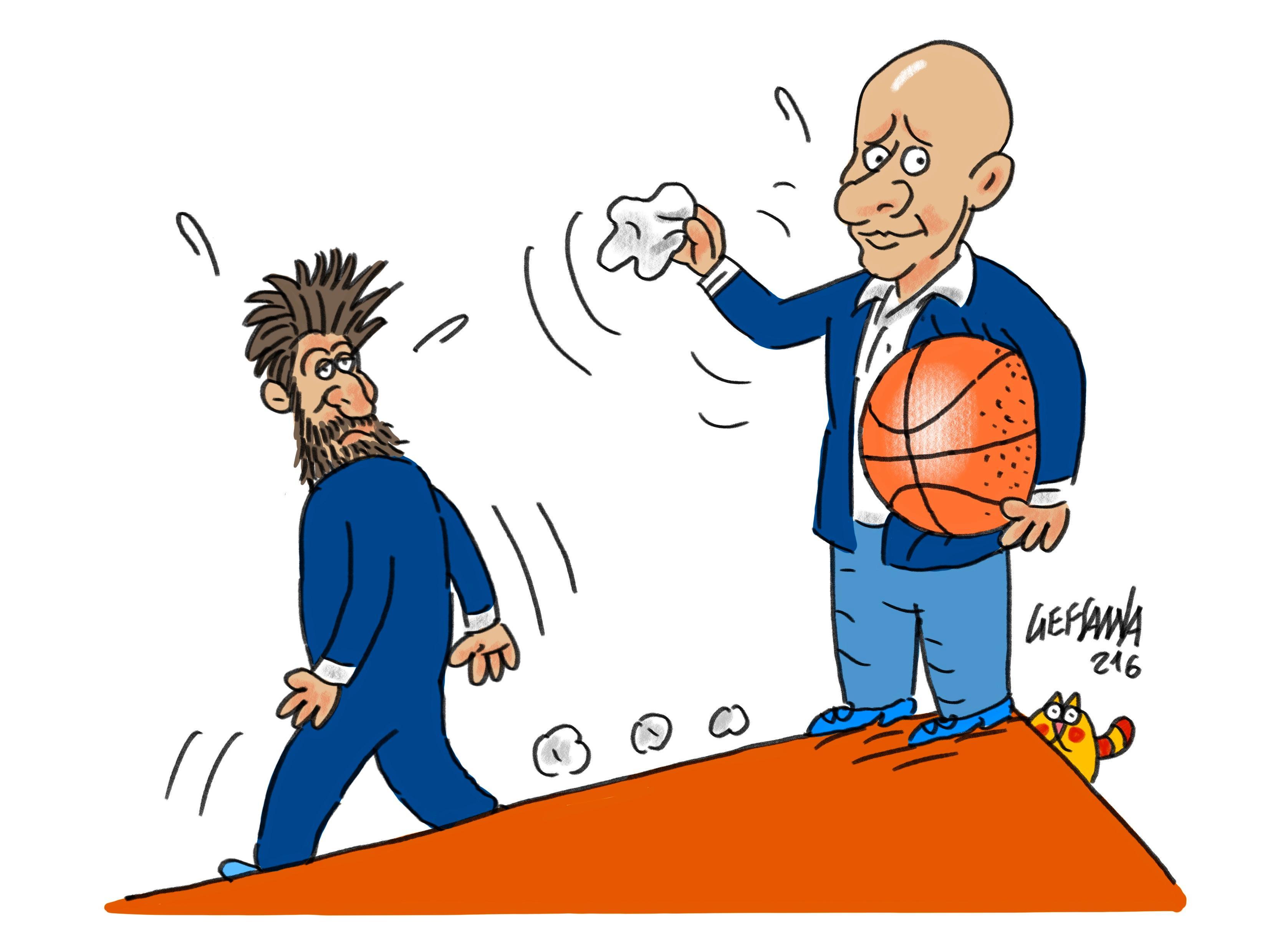 La vignetta di Gef - Dinamo, Sardara saluta gli sponsor: a fine stagione lascia, si occuperà della Fondazione