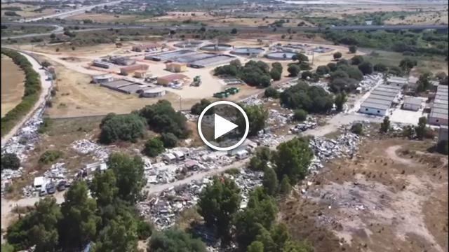 L'area dell'ex campo rom di Sa Corroncedda oggi una discarica