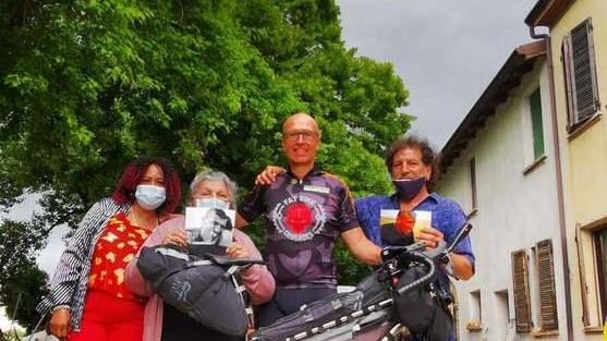 La pedalata benefica di Gaddi al traguardo