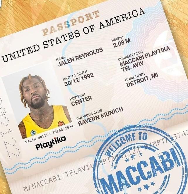 Reynolds vola in Israele con l’obiettivo di diventare il riferimento del Maccabi