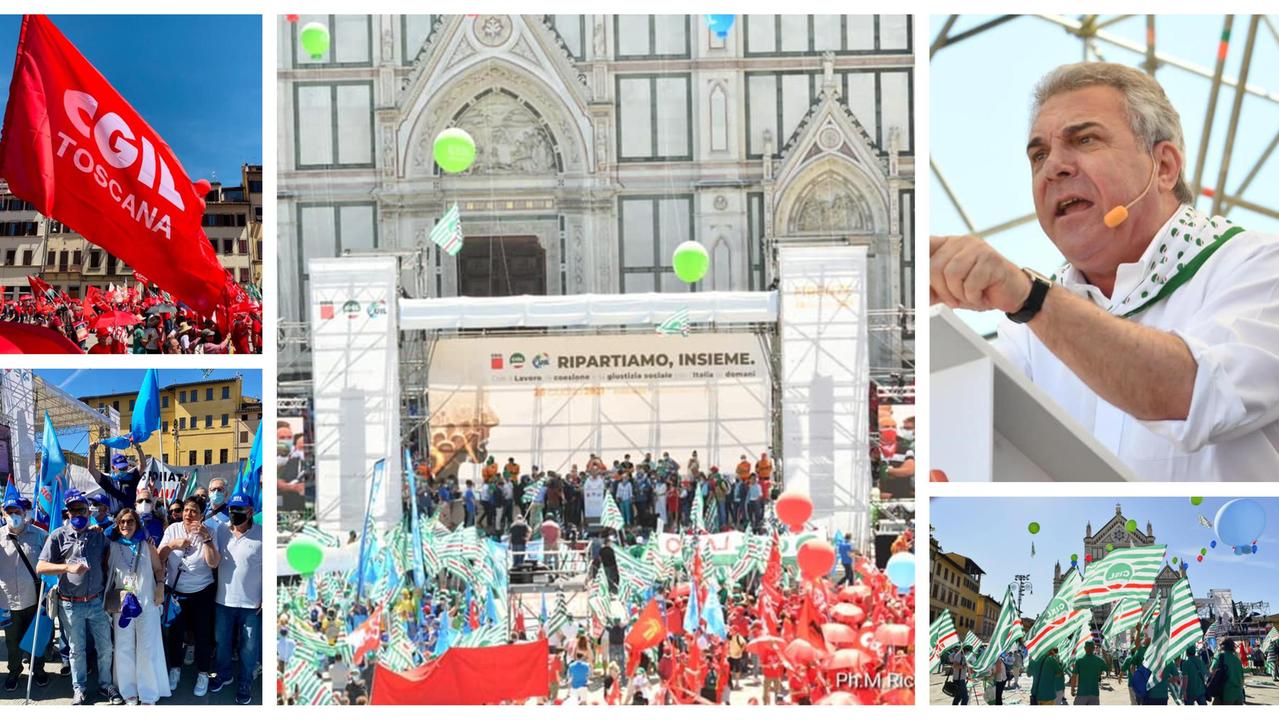 Sindacati in piazza, Sbarra ricorda Luana: "Il governo sblocchi i fondi per la sicurezza non i licenziamenti"
