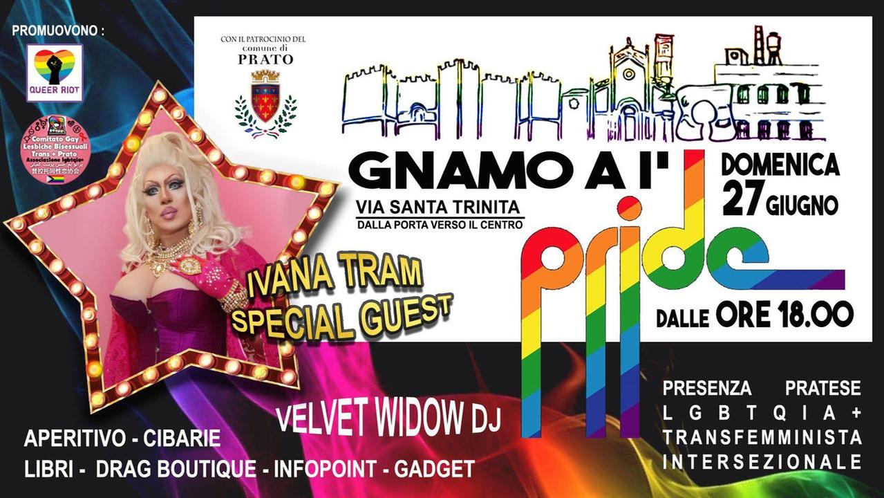 Via Santa Trinita arcobaleno, il Pride alla pratese