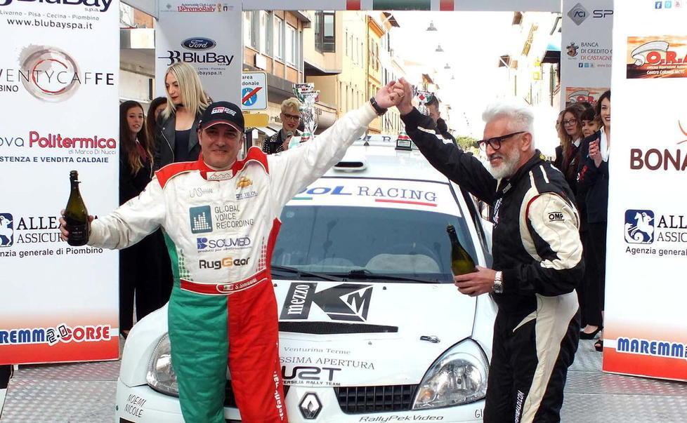 Sinibaldi, Vallini e Nolfi i campioni livornesi del rally al gala dell’Automobile Club
