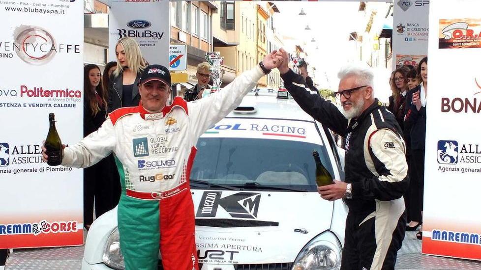 Sinibaldi, Vallini e Nolfi i campioni livornesi del rally al gala dell’Automobile Club