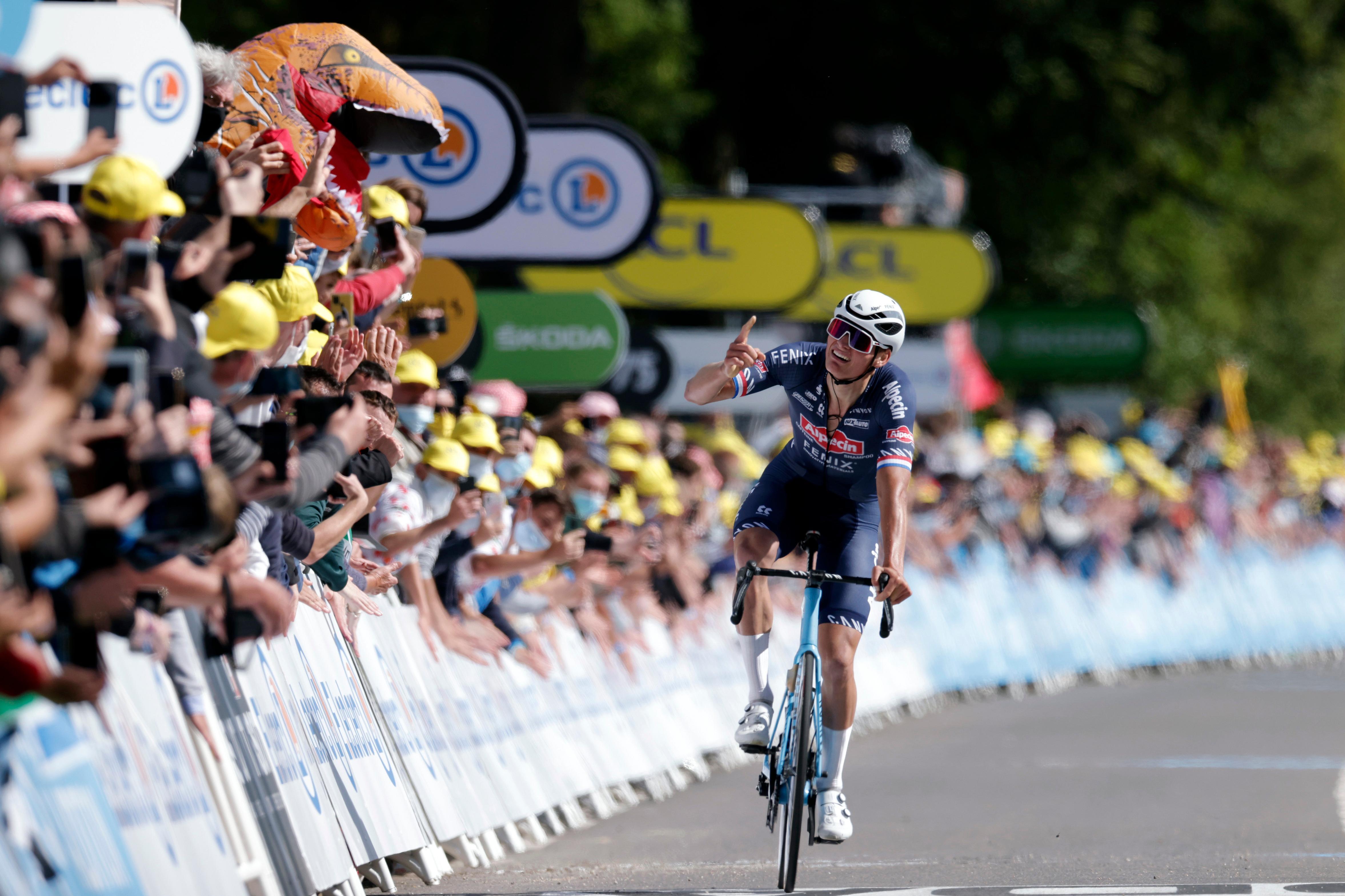 La vittoria con dedica di Mathieu van der Poel