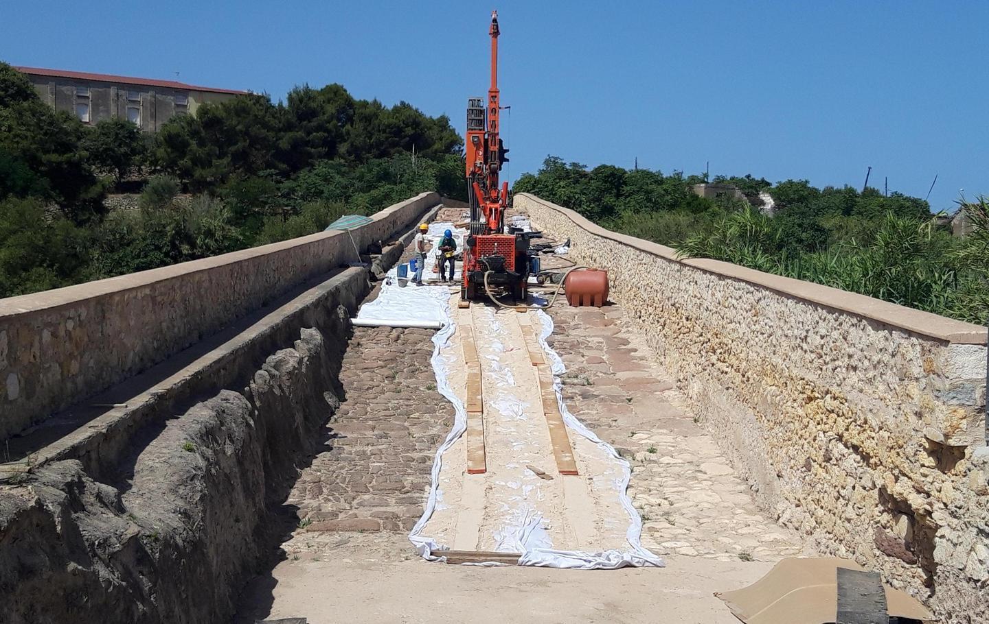 Indagini geognostiche al ponte romano 