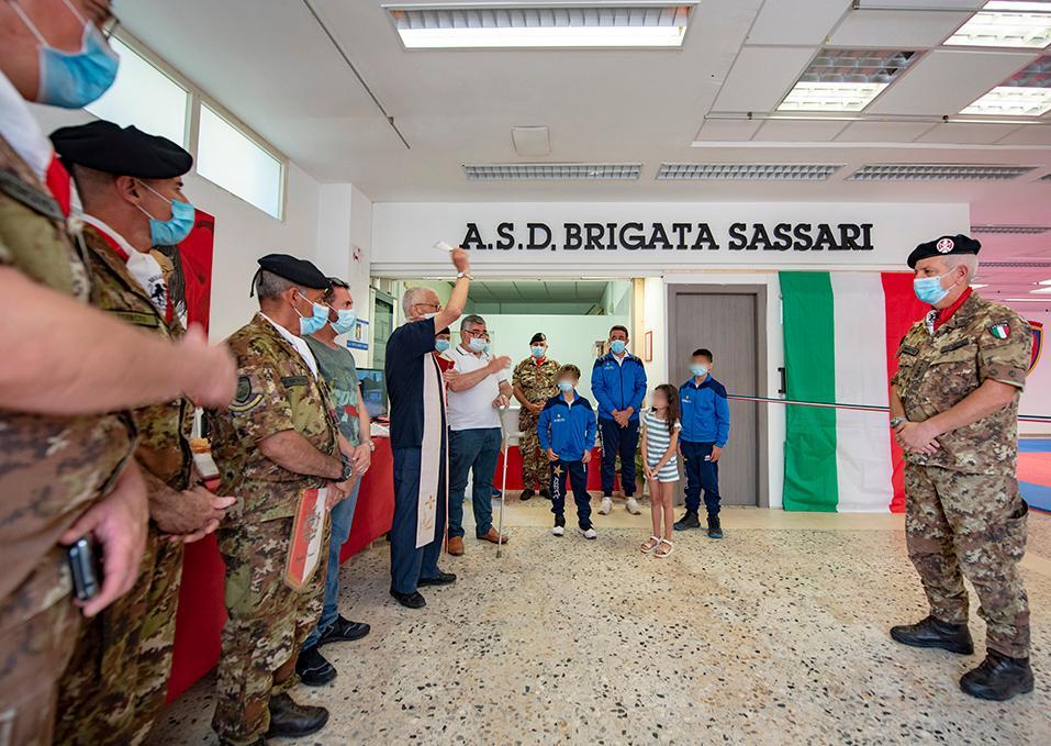 Nuova palestra della Brigata a Li Punti 